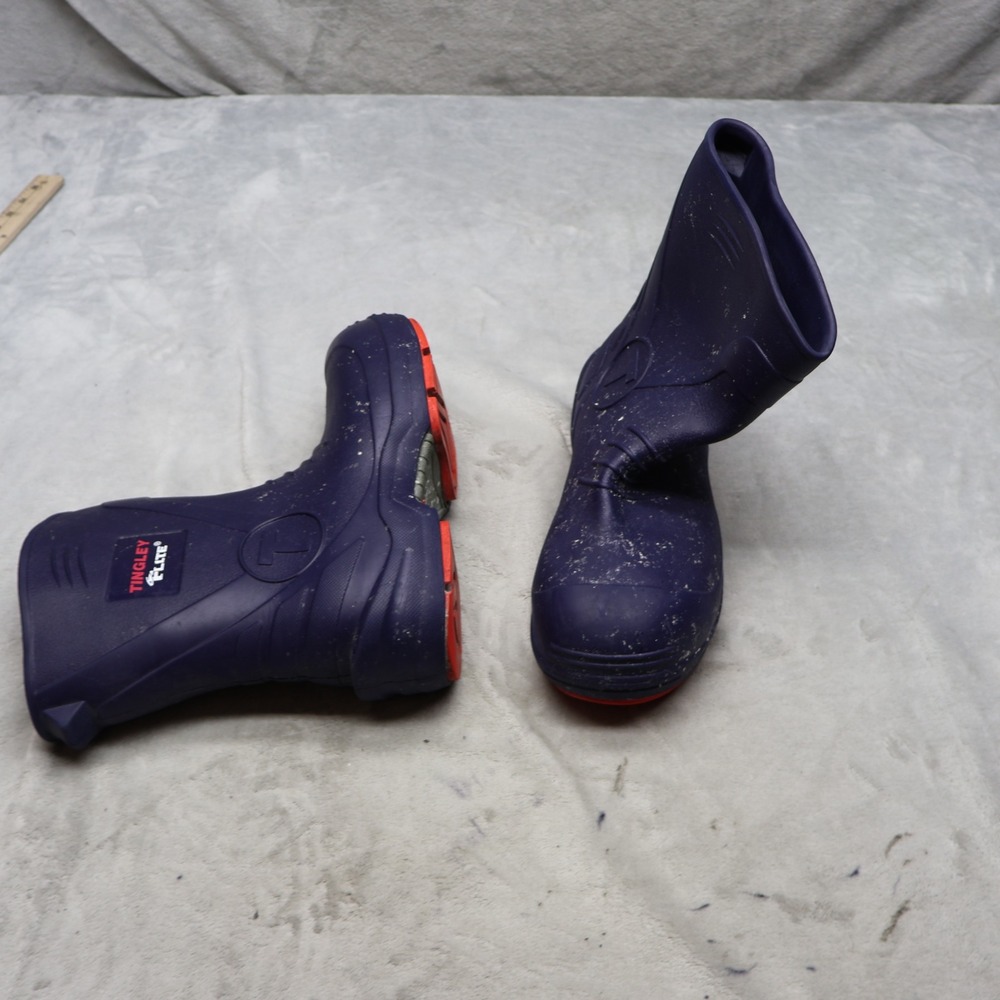 Tingley Flite Unisex M10 W12 Work Boots Blue Composite Toe Rubber Pull On 26256